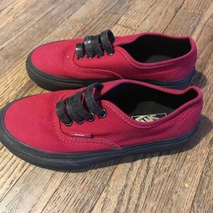 Kids Red Vans size 13
